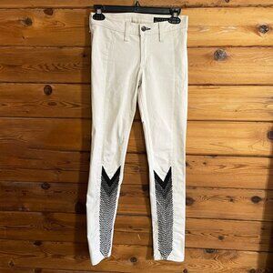 Rag & Bone Skinny Jeans Embroidered Chevron Arrow 25